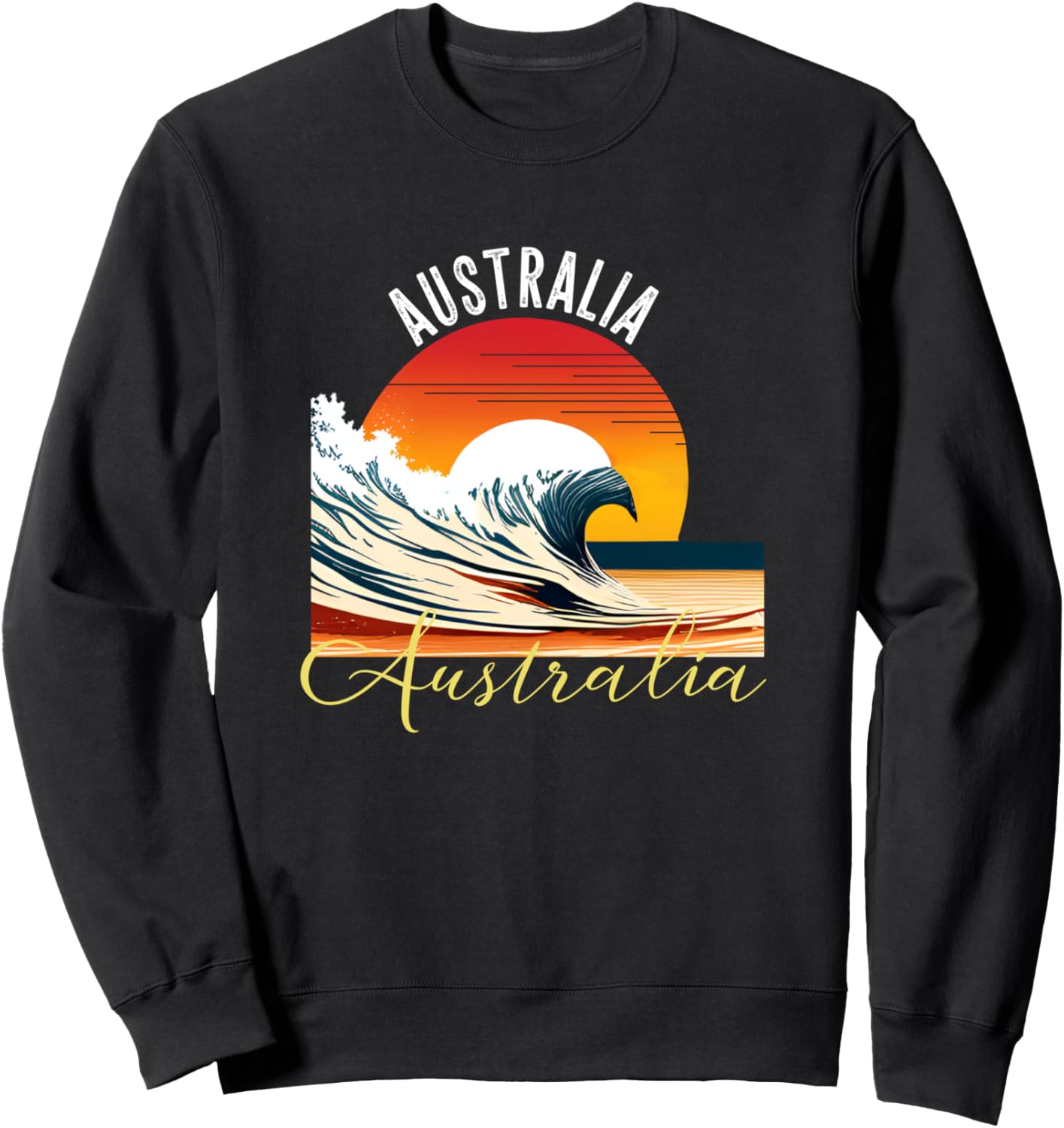 Ретро винтажная сувенирная одежда из Австралии - австралийская толстовка Australia Vacation Outfits & Beachwear, черный
Ретро винтажная сувенирная одежда из Австралии - австралийская толстовка Australia Vacation Outfits & Beachwear, черный