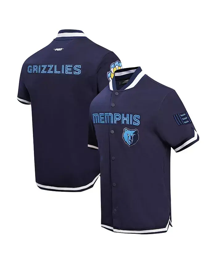 Мужская классическая куртка на молнии Memphis Grizzlies в синем цвете для разминки Pro Standard
Мужская классическая куртка на молнии Memphis Grizzlies в синем цвете для разминки Pro Standard