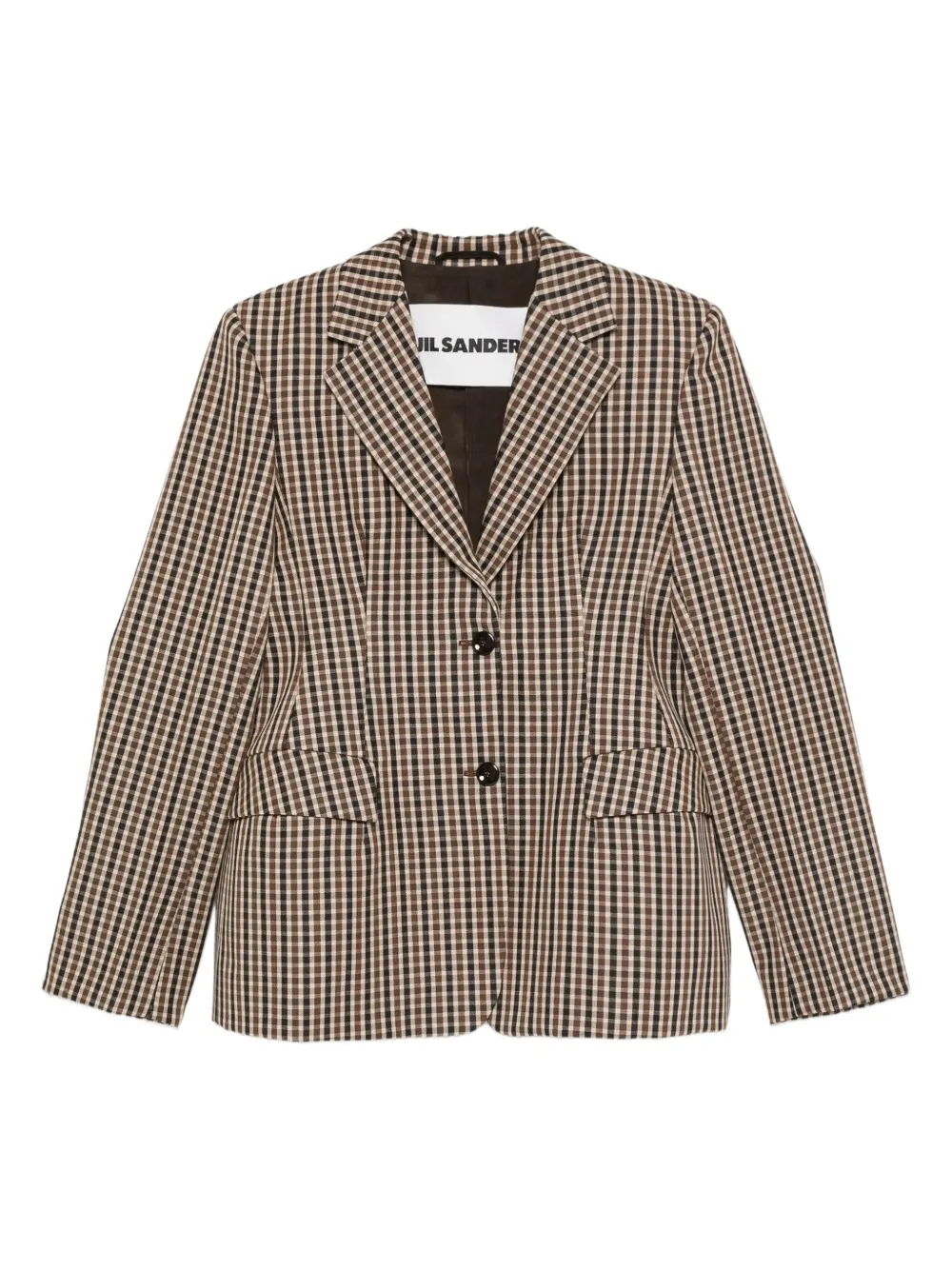 Пиджак в клетку JIL SANDER, коричневый
Пиджак в клетку JIL SANDER, коричневый