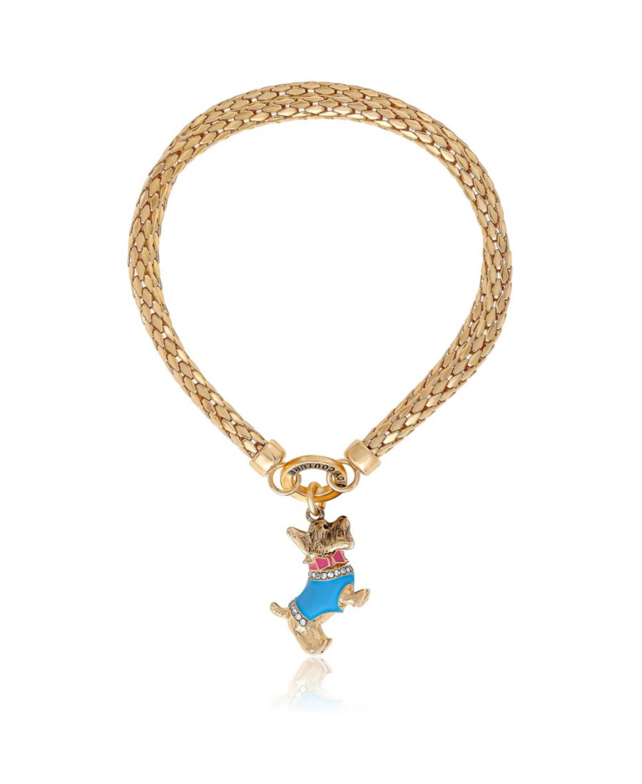 Браслет из двух цепочек с подвеской в виде синей собаки Juicy Couture, Gold
Браслет из двух цепочек с подвеской в виде синей собаки Juicy Couture, Gold