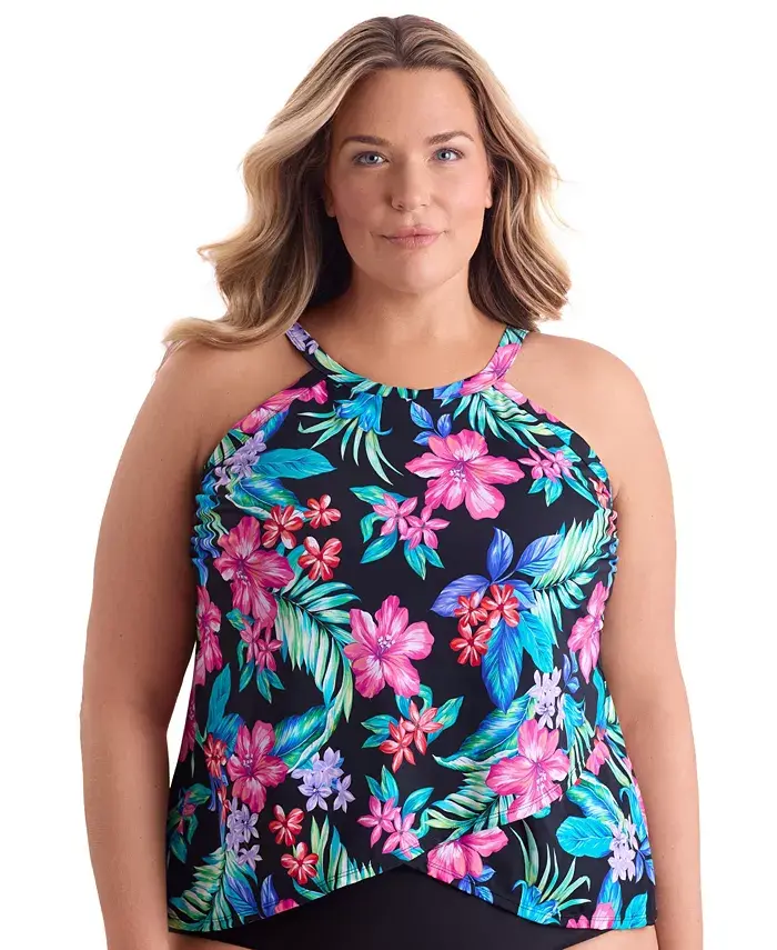 Женский купальник-танкини Barcelona Blues с высоким воротом ShapeSolver by Mimi Flamingo, черный
Женский купальник-танкини Barcelona Blues с высоким воротом ShapeSolver by Mimi Flamingo, черный