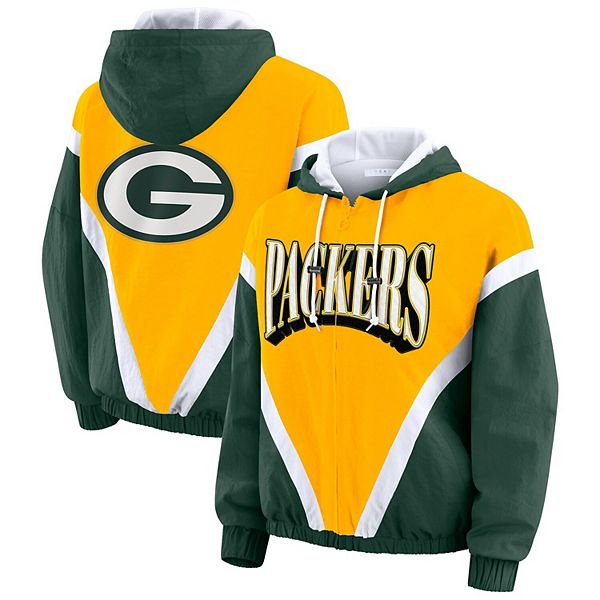 Женский золотисто-зеленый ветровка-толстовка Green Bay Packers plus size retro crinkle full-zip Wear By Erin Andrews
Женский золотисто-зеленый ветровка-толстовка Green Bay Packers plus size retro crinkle full-zip Wear By Erin Andrews