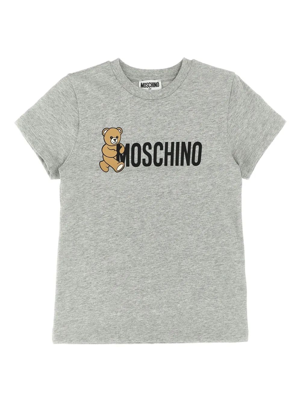 Футболка с круглым вырезом и принтом Тедди Moschino Kids, серый
Футболка с круглым вырезом и принтом Тедди Moschino Kids, серый