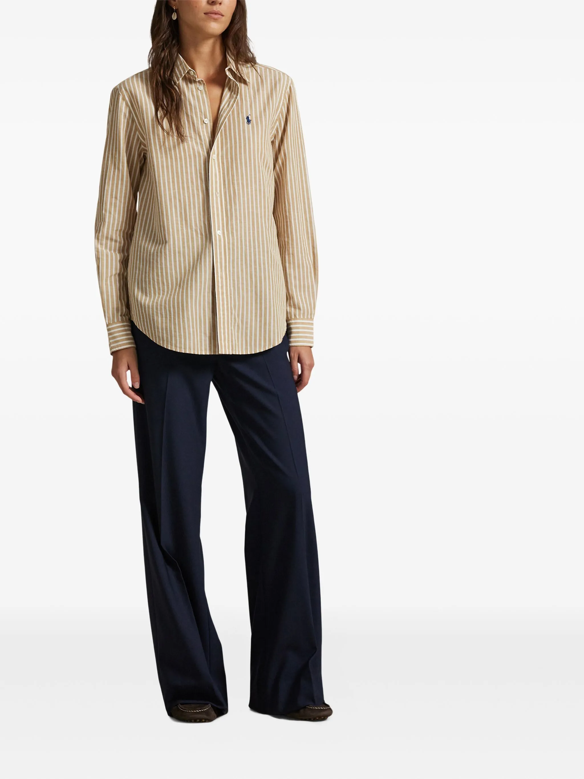 Полосатая рубашка с логотипом Polo Pony Polo Ralph Lauren, белый
Полосатая рубашка с логотипом Polo Pony Polo Ralph Lauren, белый