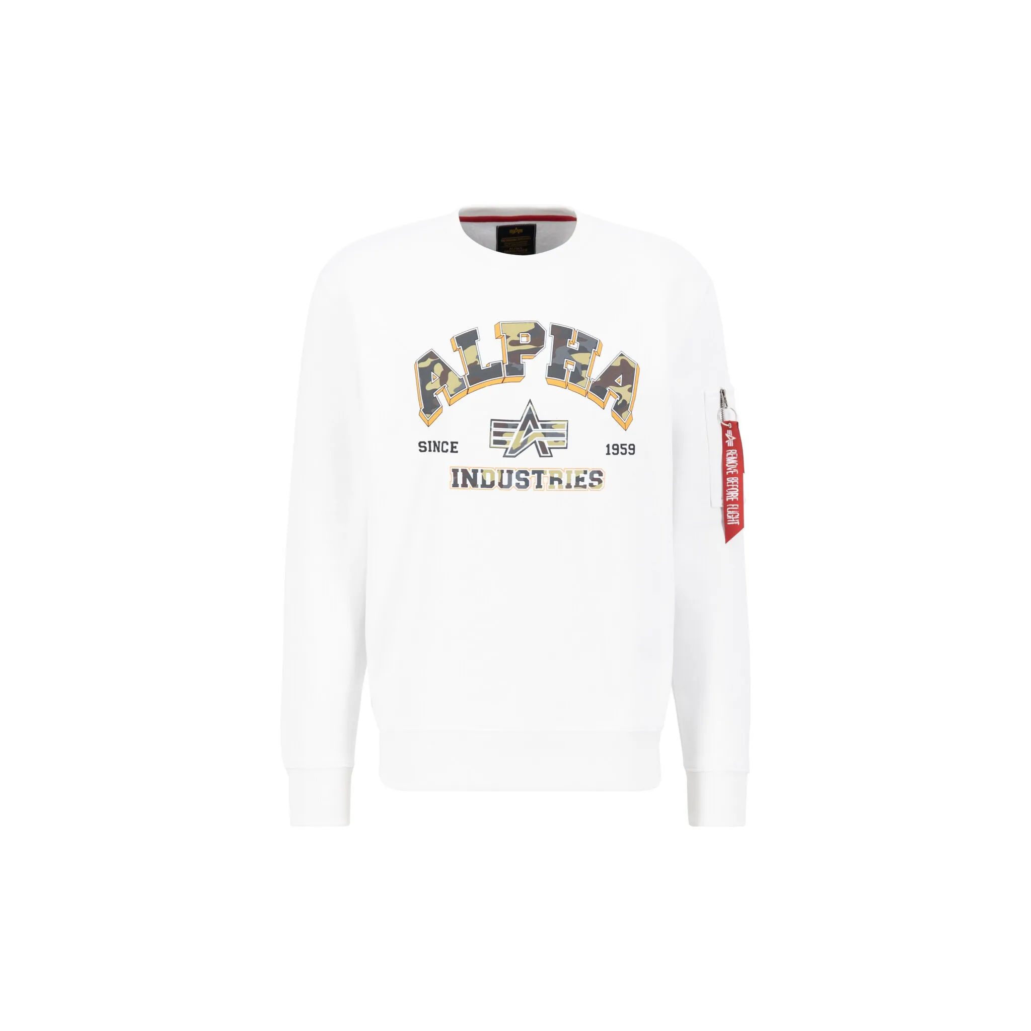 Свитер Alpha Industries " Alpha Industries Мужчины - Толстовки Свитер с камуфляжным принтом для колледжа", белый
Свитер Alpha Industries " Alpha Industries Мужчины - Толстовки Свитер с камуфляжным принтом для колледжа", белый