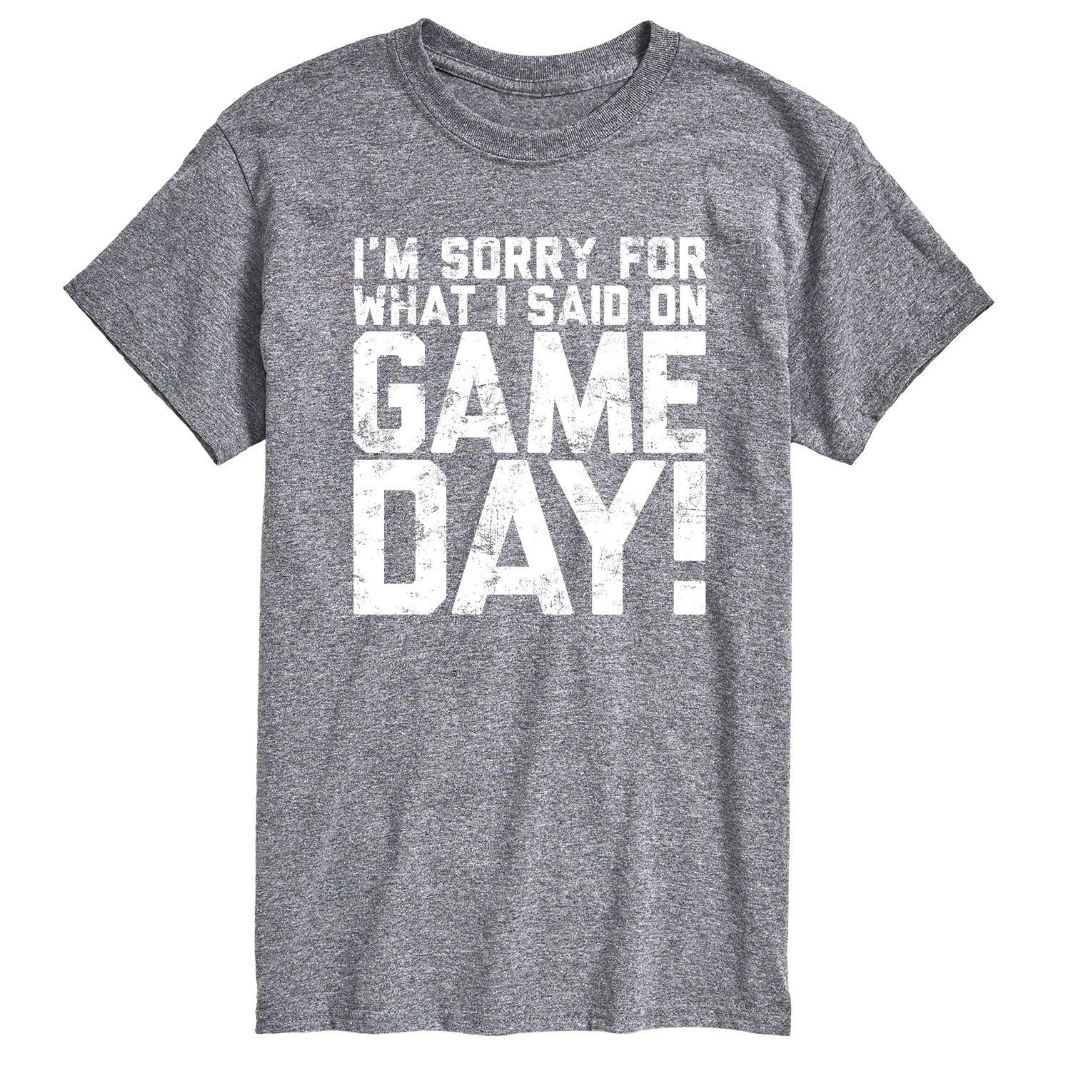 Большая и высокая футболка «Прости за то, что я сказал» Licensed Character, серый
Большая и высокая футболка «Прости за то, что я сказал» Licensed Character, серый