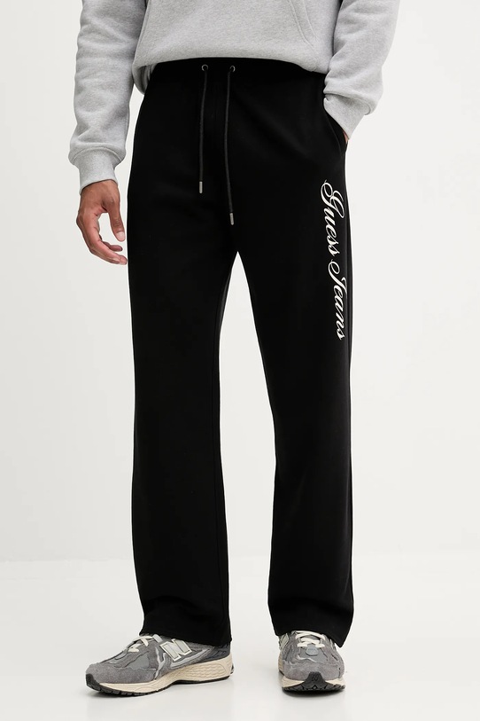 Хлопковые спортивные брюки Guess Jeans, черный
Хлопковые спортивные брюки Guess Jeans, черный