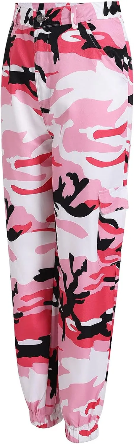 Женские камуфляжные карго-штаны high waisted
Женские камуфляжные карго-штаны high waisted