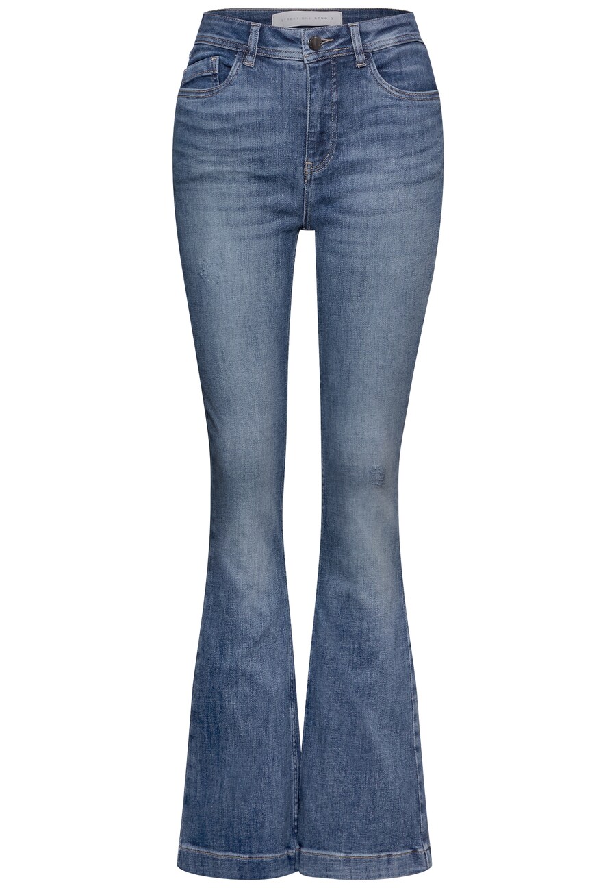 Расклешенные джинсы Street One Studio, синий деним
Расклешенные джинсы Street One Studio, синий деним