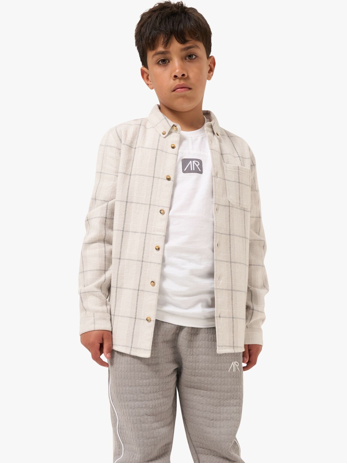 Детская рубашка в клетку Noah с карманами Angel & Rocket, серый
Детская рубашка в клетку Noah с карманами Angel & Rocket, серый