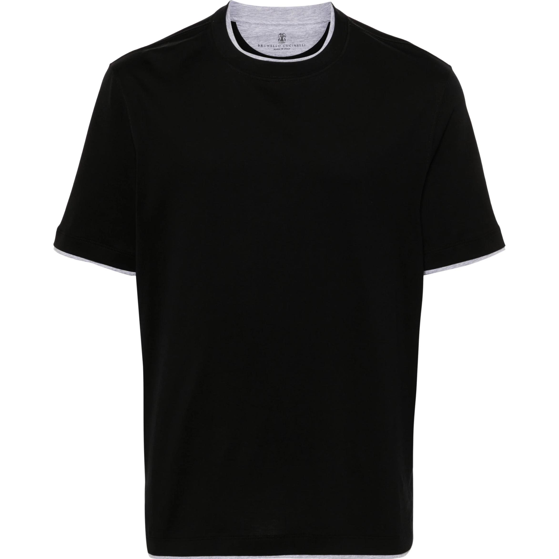 Футболка с многослойным эффектом Brunello Cucinelli, черный
Футболка с многослойным эффектом Brunello Cucinelli, черный