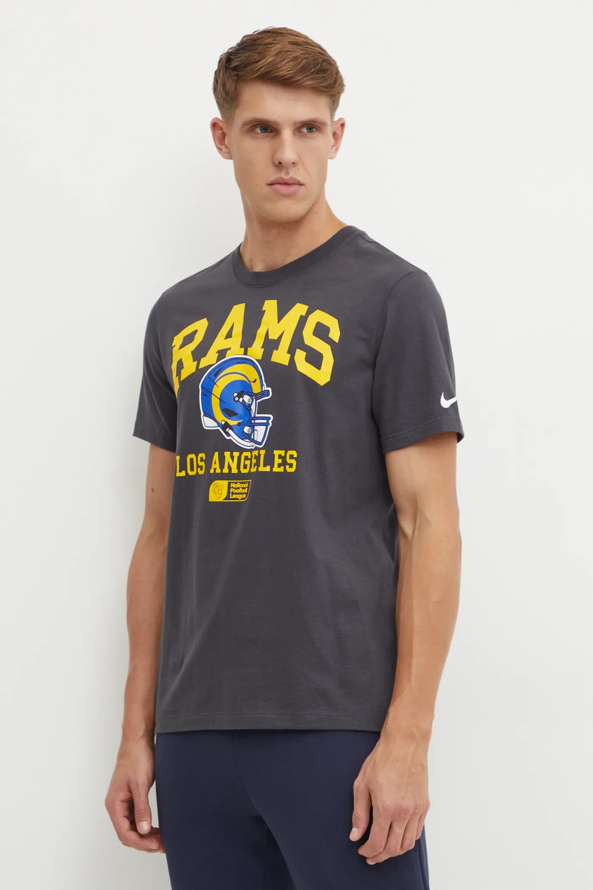 Хлопковая футболка Los Angeles Rams Nike, серый
Хлопковая футболка Los Angeles Rams Nike, серый