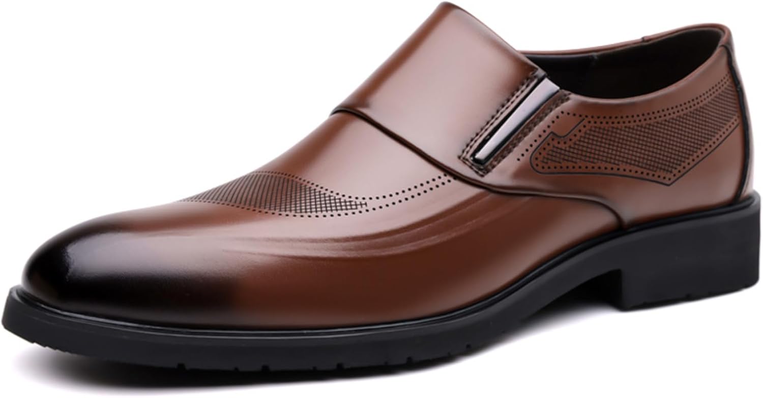 Мужские кожаные лоферы без шнурков, деловые туфли с нескользящей резиновой подошвой, дышащий перфорированный дизайн, удобные для официальной и повседневной носки (черный/коричневый) Kelibasi
Мужские кожаные лоферы без шнурков, деловые туфли с нескользящей резиновой подошвой, дышащий перфорированный дизайн, удобные для официальной и повседневной носки (черный/коричневый) Kelibasi
