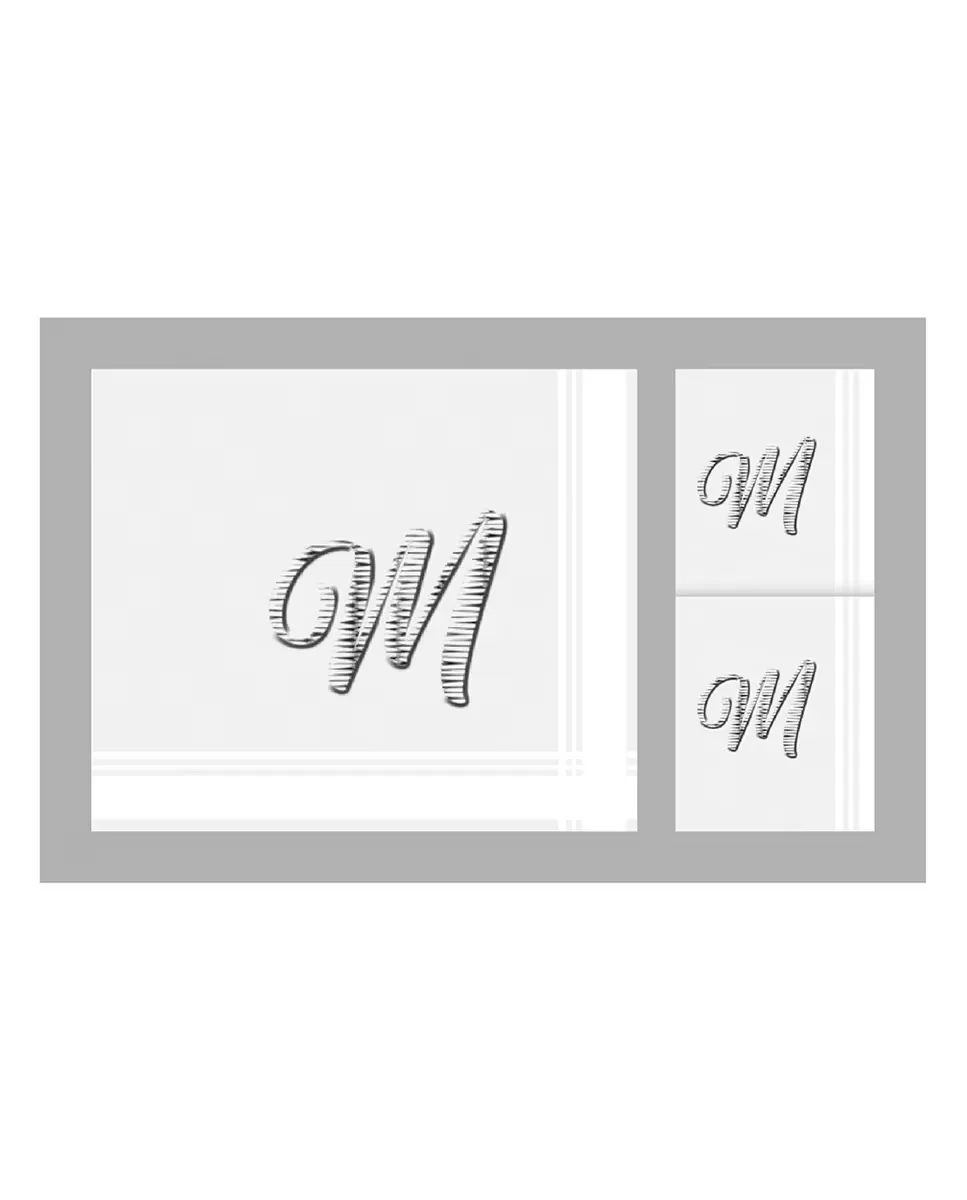 Футляр из 3-х мужских хлопковых носовых платков с инициалами Guasch, цвет M
Футляр из 3-х мужских хлопковых носовых платков с инициалами Guasch, цвет M