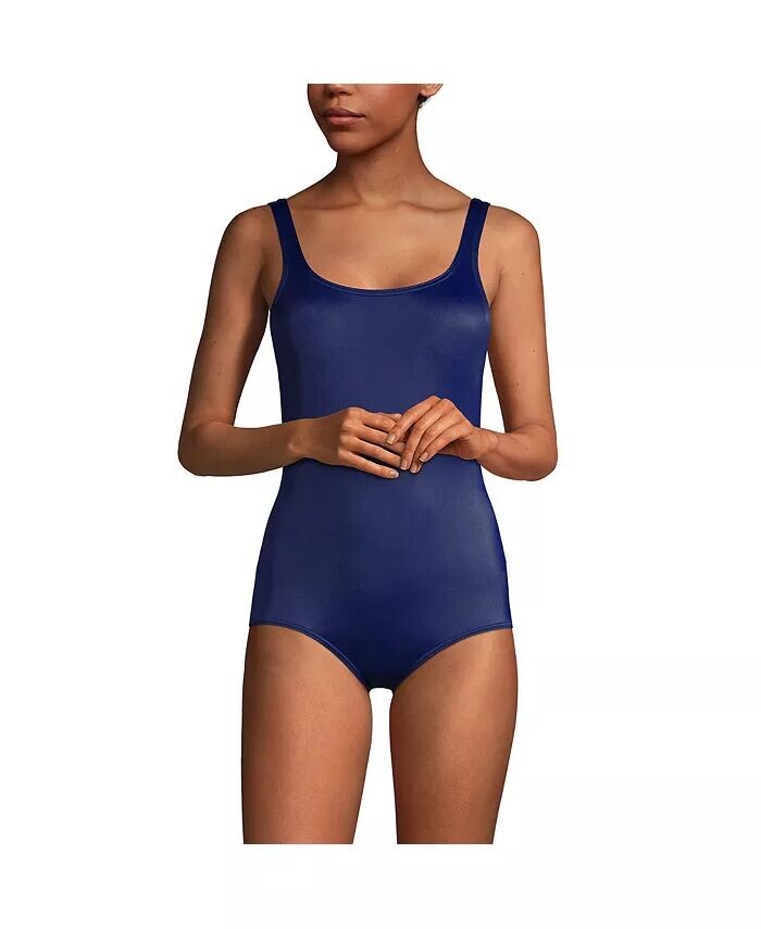 Женский спортивный цельный купальник с мягкой чашкой DD-Cup, устойчивый к хлору, без корсета Lands' End, синий
Женский спортивный цельный купальник с мягкой чашкой DD-Cup, устойчивый к хлору, без корсета Lands' End, синий