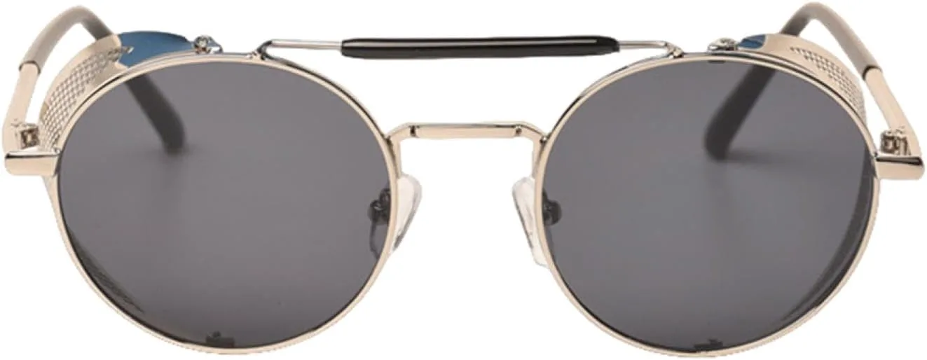 Модные круглые солнцезащитные очки в стиле стимпанк для женщин и мужчин, винтажные, в стиле панк, роскошные, с защитой от УФ-излучения UV400 VFDHN, Blue Frame Blue
Модные круглые солнцезащитные очки в стиле стимпанк для женщин и мужчин, винтажные, в стиле панк, роскошные, с защитой от УФ-излучения UV400 VFDHN, Blue Frame Blue