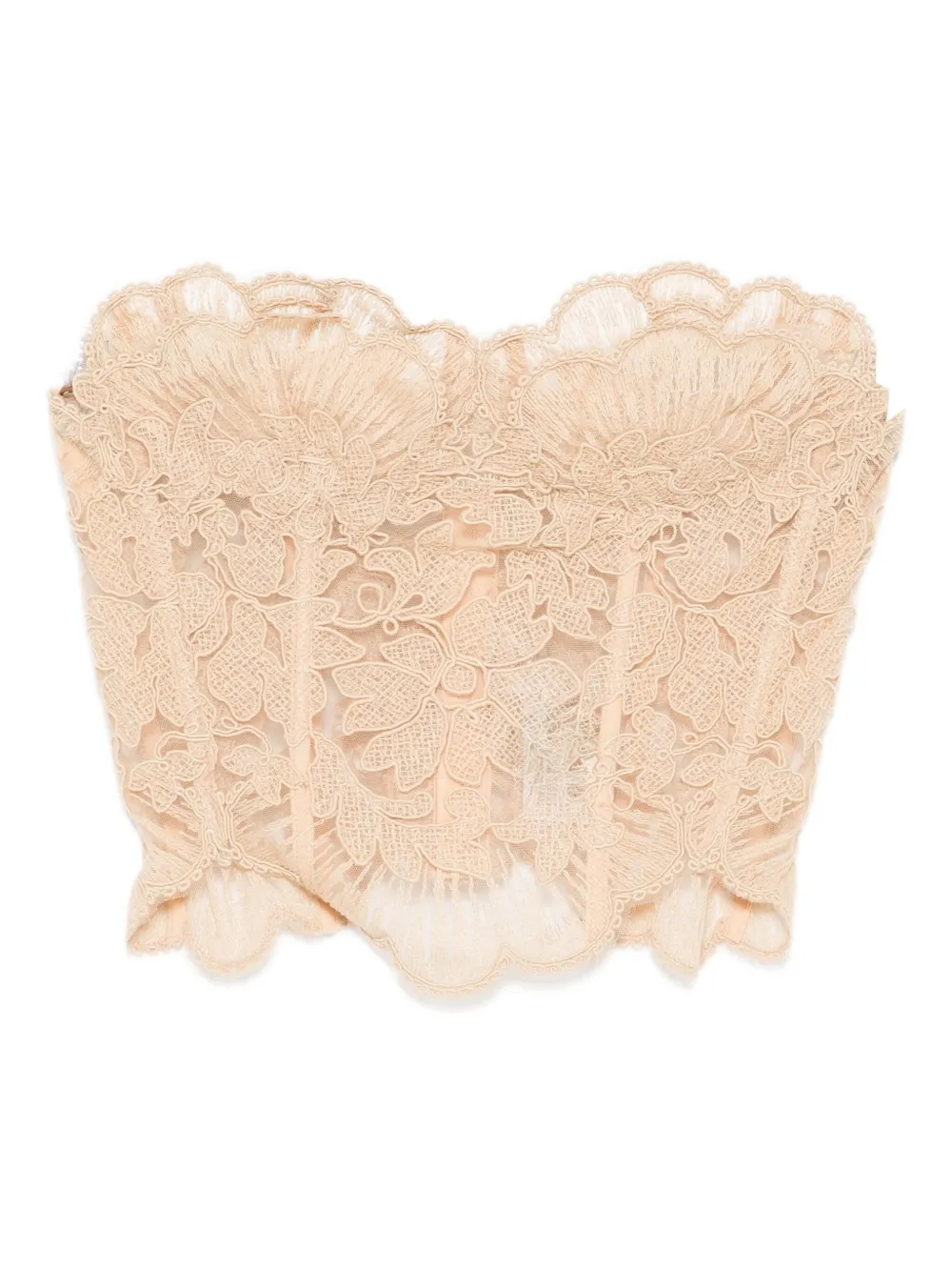 Кружевной топ-корсет Ermanno Scervino, коричневый
Кружевной топ-корсет Ermanno Scervino, коричневый