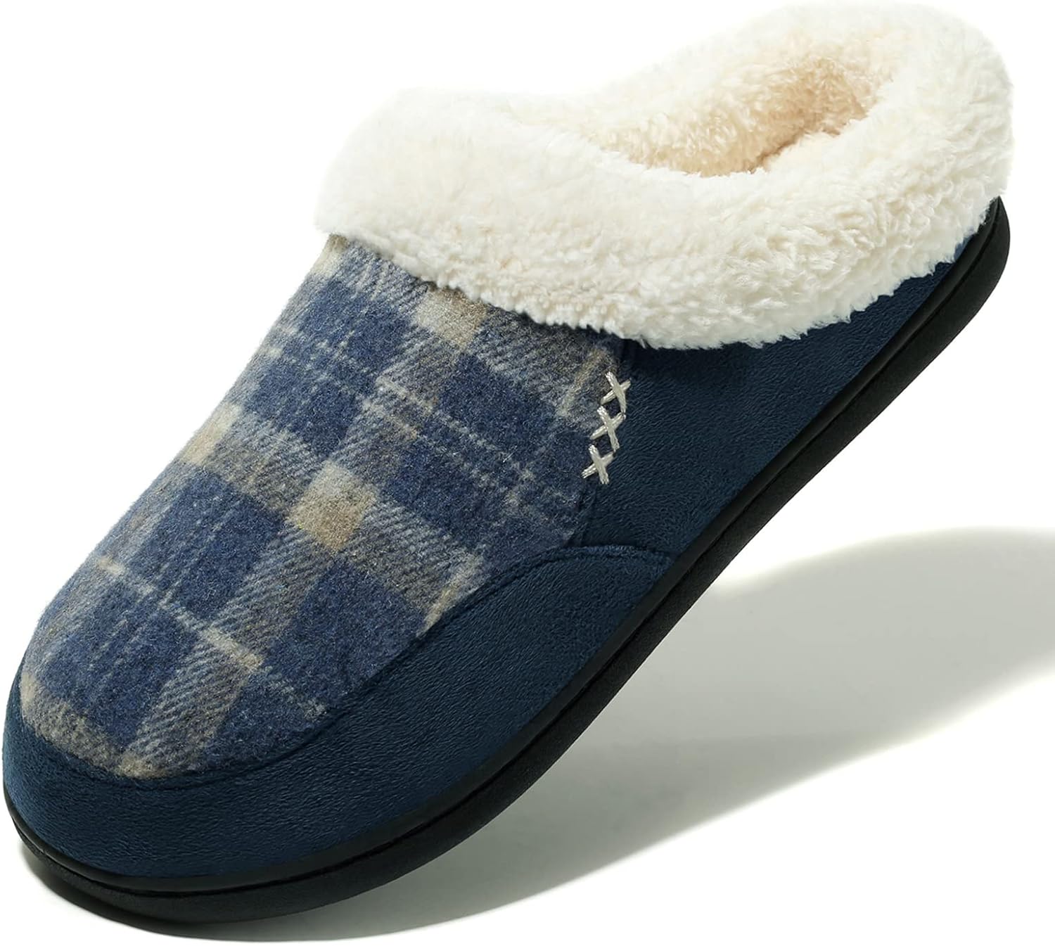 Мужские домашние тапочки NewDenBer с теплой подошвой из пены с эффектом памяти, замшей и плюшевой флисовой подкладкой, для ношения дома и на улице, темно-синий
Мужские домашние тапочки NewDenBer с теплой подошвой из пены с эффектом памяти, замшей и плюшевой флисовой подкладкой, для ношения дома и на улице, темно-синий