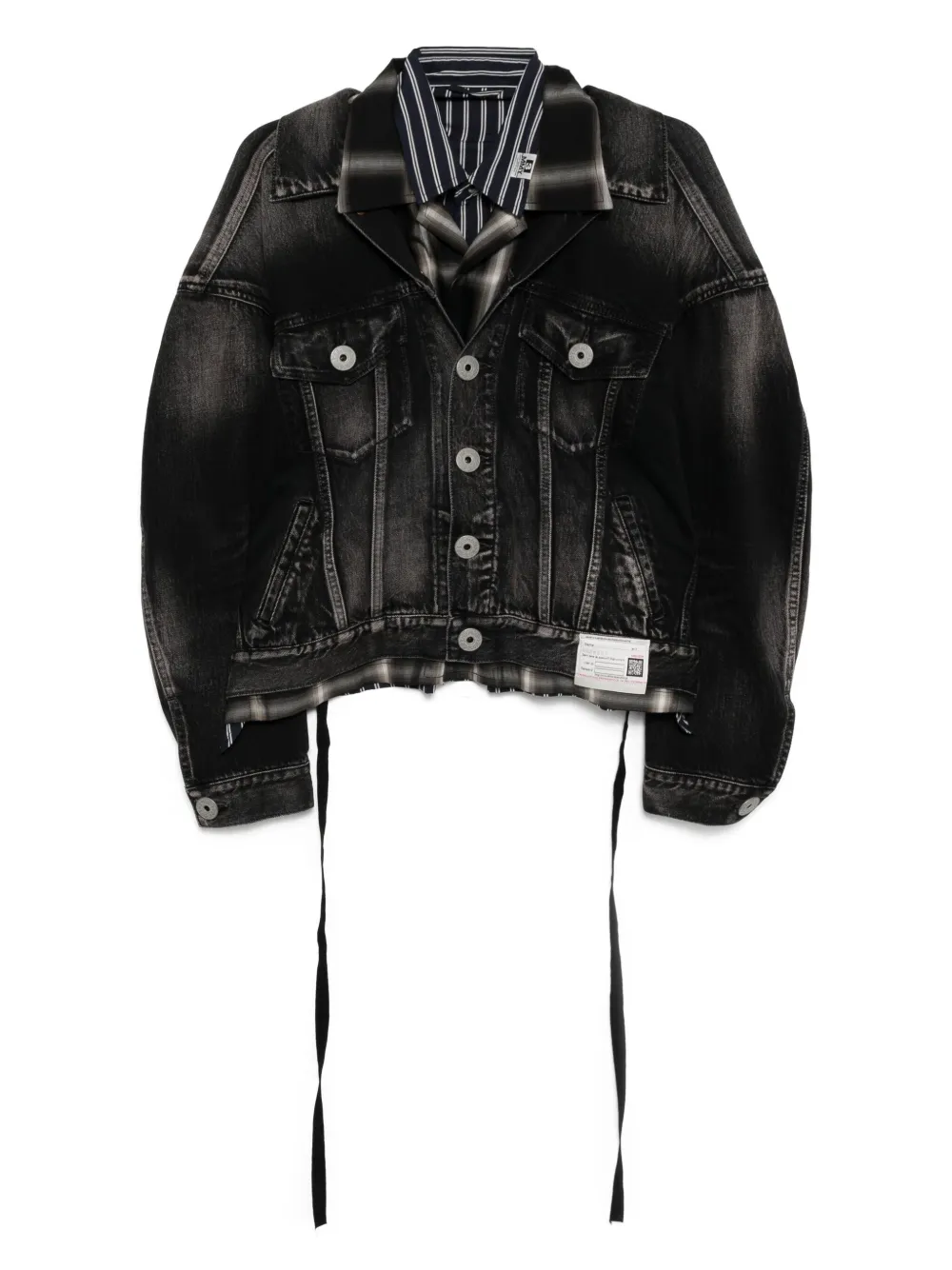 Многослойная джинсовая куртка Maison Mihara Yasuhiro, черный
Многослойная джинсовая куртка Maison Mihara Yasuhiro, черный