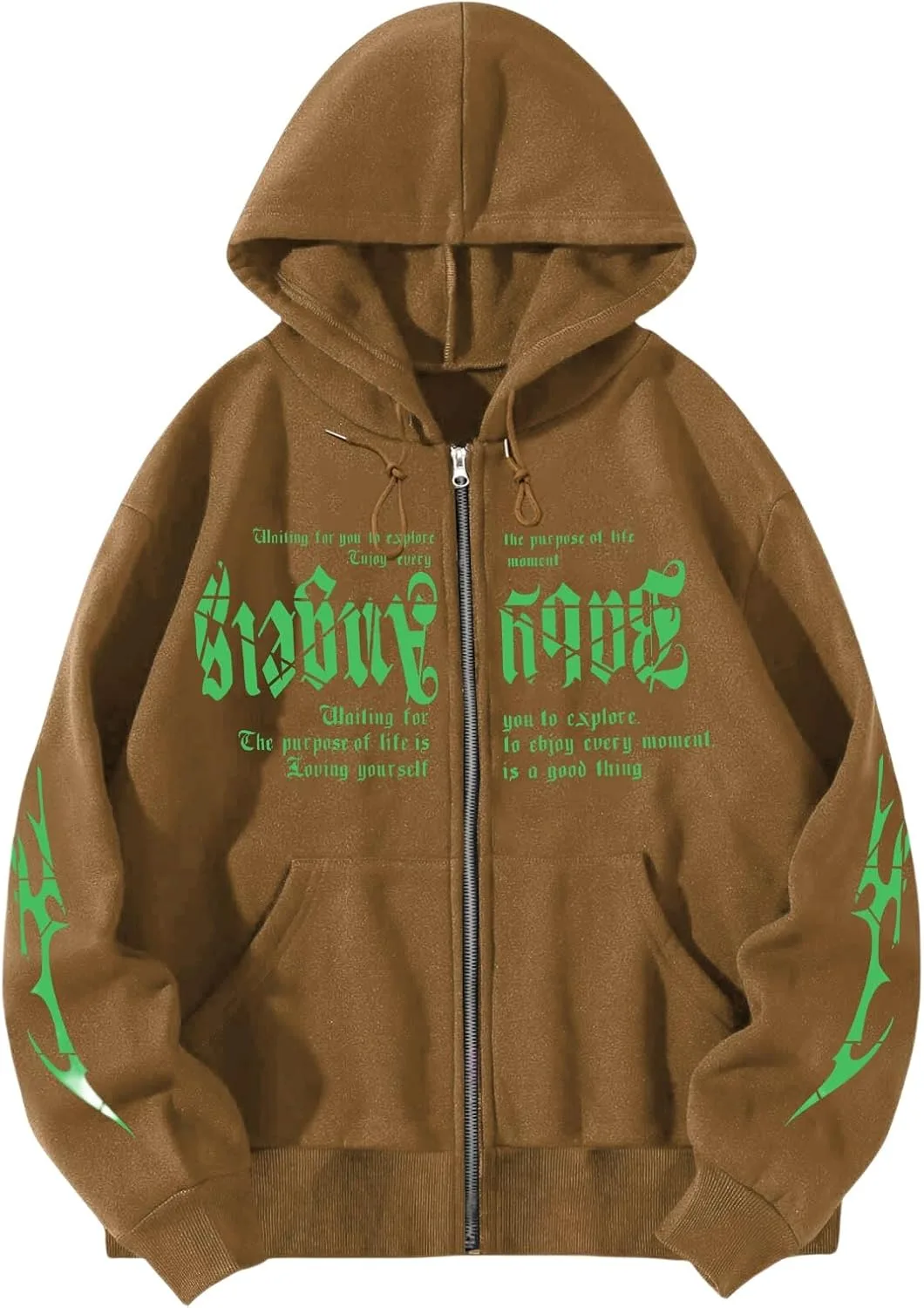 Мужская готическая худи оверсайз с принтом на молнии и карманом RSZGSWS
Мужская готическая худи оверсайз с принтом на молнии и карманом RSZGSWS