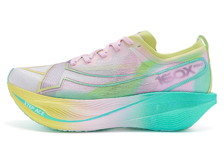 Кроссовки Racing 160X 5.0 женские с низким верхом, пудровый помадный / сельдереевый зеленый / колокольчиковый фиолетовый Xtep
Кроссовки Racing 160X 5.0 женские с низким верхом, пудровый помадный / сельдереевый зеленый / колокольчиковый фиолетовый Xtep