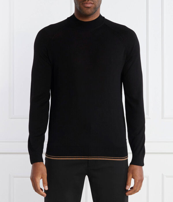 Свитер мужской Boss из шерсти и лиоцелла, черный
Свитер мужской Boss из шерсти и лиоцелла, черный