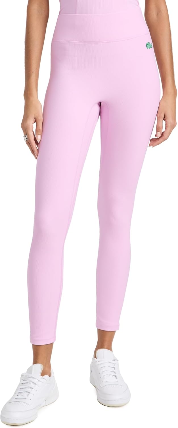Lacoste x Bandier женские ребристые леггинсы, Pink
Lacoste x Bandier женские ребристые леггинсы, Pink