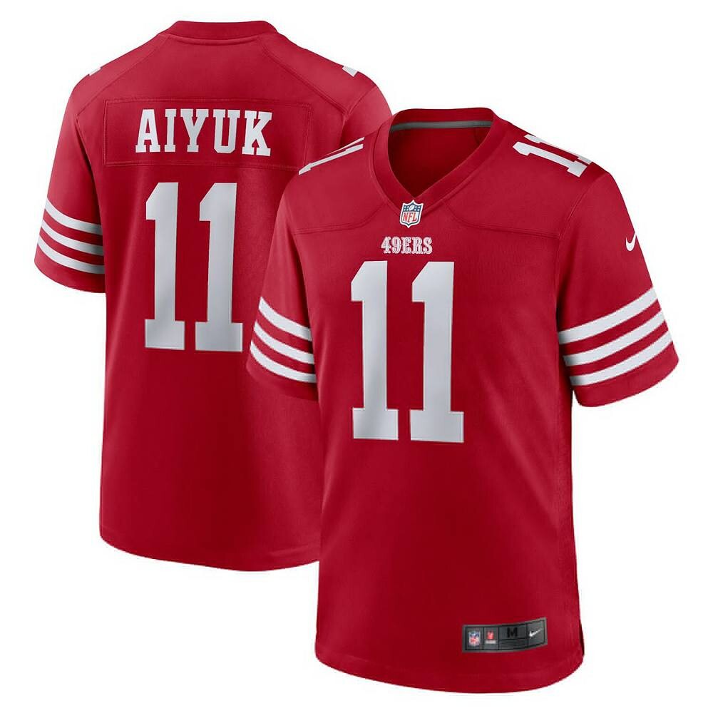 Мужское джерси Nike Brandon Aiyuk Scarlet San Francisco 49ers Team Player Game, красный
Мужское джерси Nike Brandon Aiyuk Scarlet San Francisco 49ers Team Player Game, красный
