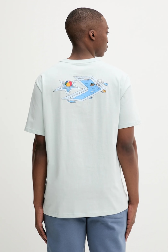 Хлопковая футболка Converse, бирюзовый
Хлопковая футболка Converse, бирюзовый