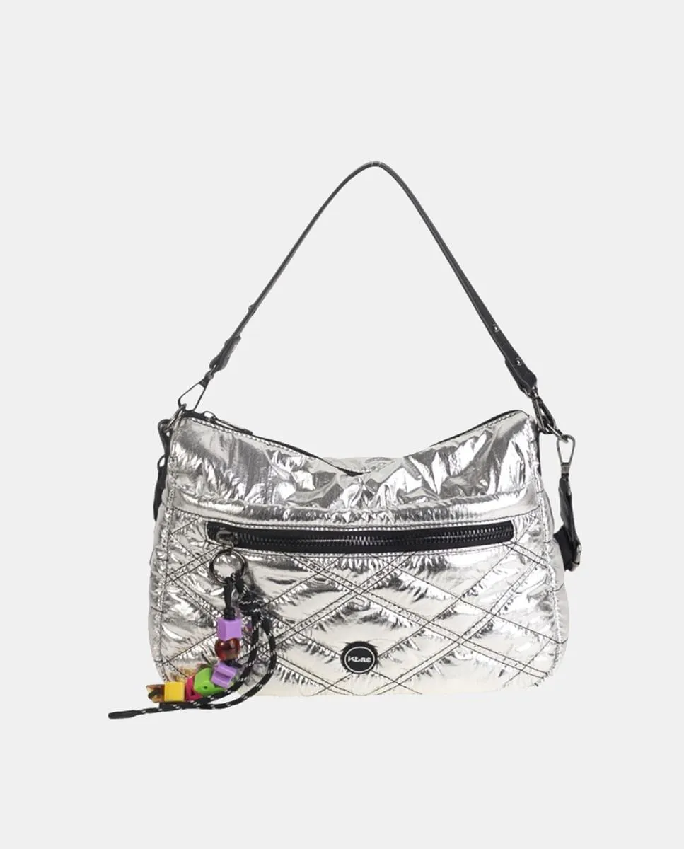 Нейлоновая сумка-бандо с застёжкой-молнией Kbas, серебряный
Нейлоновая сумка-бандо с застёжкой-молнией Kbas, серебряный