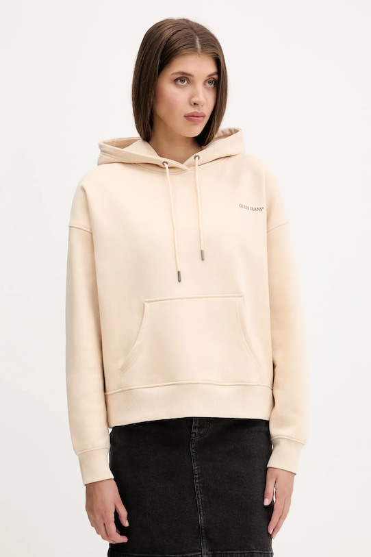 Толстовка Guess Jeans, бежевый 
Толстовка Guess Jeans, бежевый