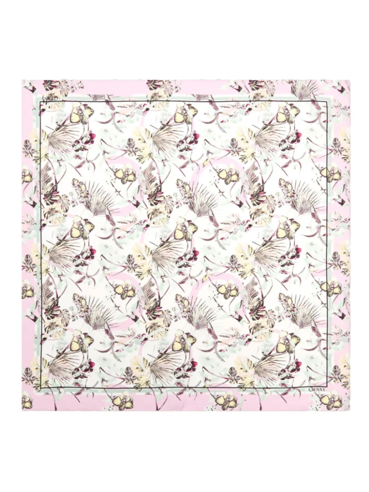 Genny шарф с абстрактным узором, розовый 
Genny шарф с абстрактным узором, розовый