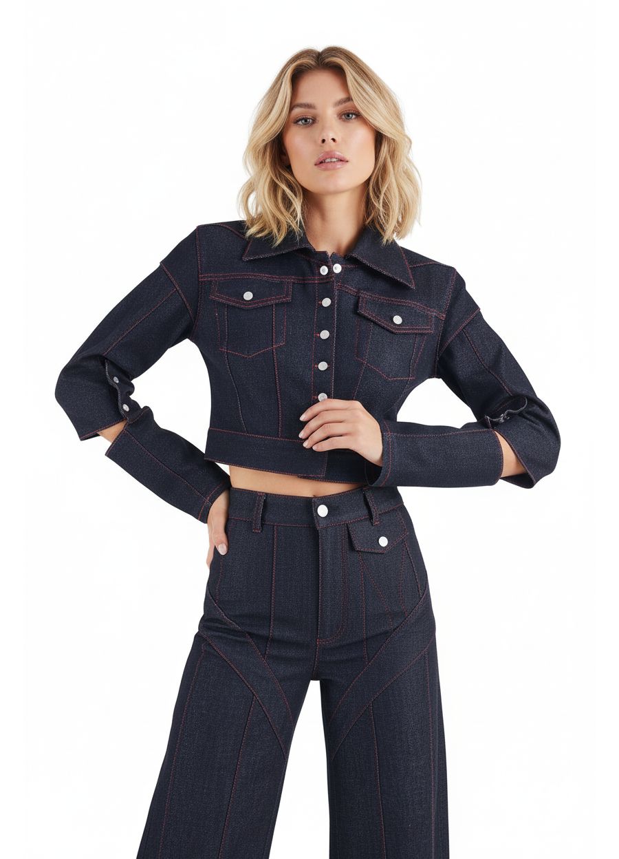 Женская джинсовая куртка с крестом Jendue, Deep blue
Женская джинсовая куртка с крестом Jendue, Deep blue