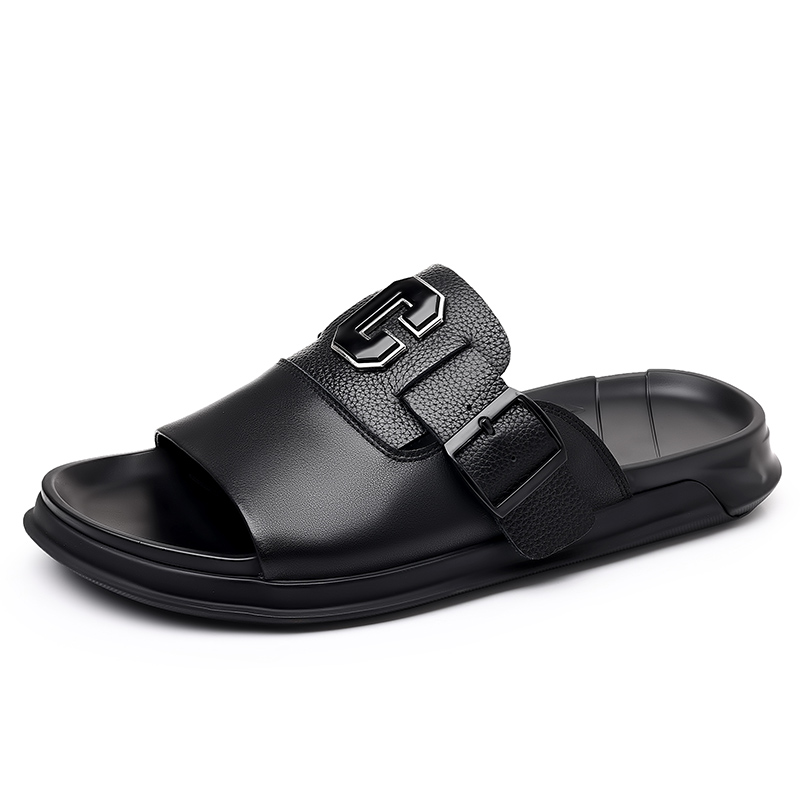 Резиновая подошва с металлической строчкой, кожаная вставка, износостойкая, быстросохнущая, массажная амортизация, мужские сандалии PEHL, Black
Резиновая подошва с металлической строчкой, кожаная вставка, износостойкая, быстросохнущая, массажная амортизация, мужские сандалии PEHL, Black