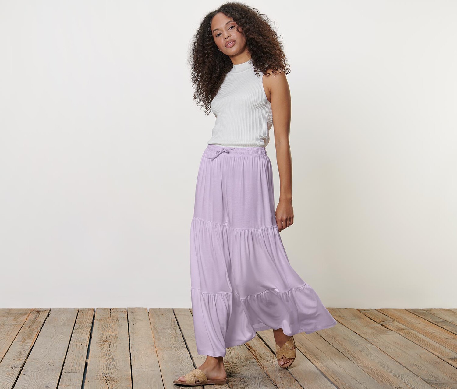 Юбка макси Tchibo, сиреневые цвета
Юбка макси Tchibo, сиреневые цвета