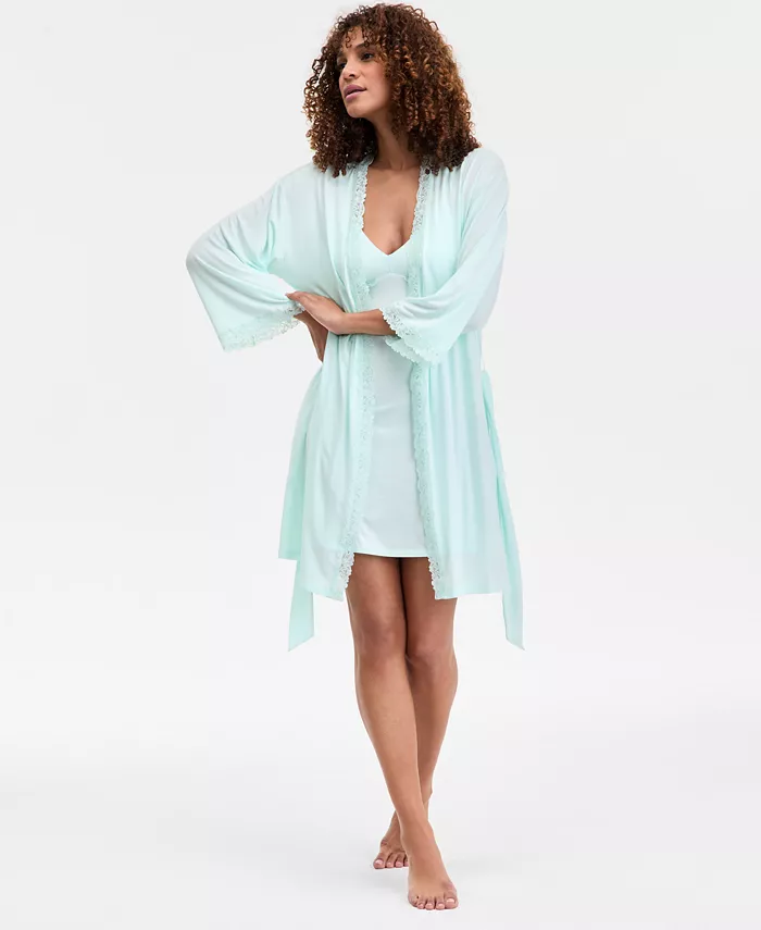 Женский вязаный халат с кружевной отделкой I.N.C. International Concepts, зеленый
Женский вязаный халат с кружевной отделкой I.N.C. International Concepts, зеленый