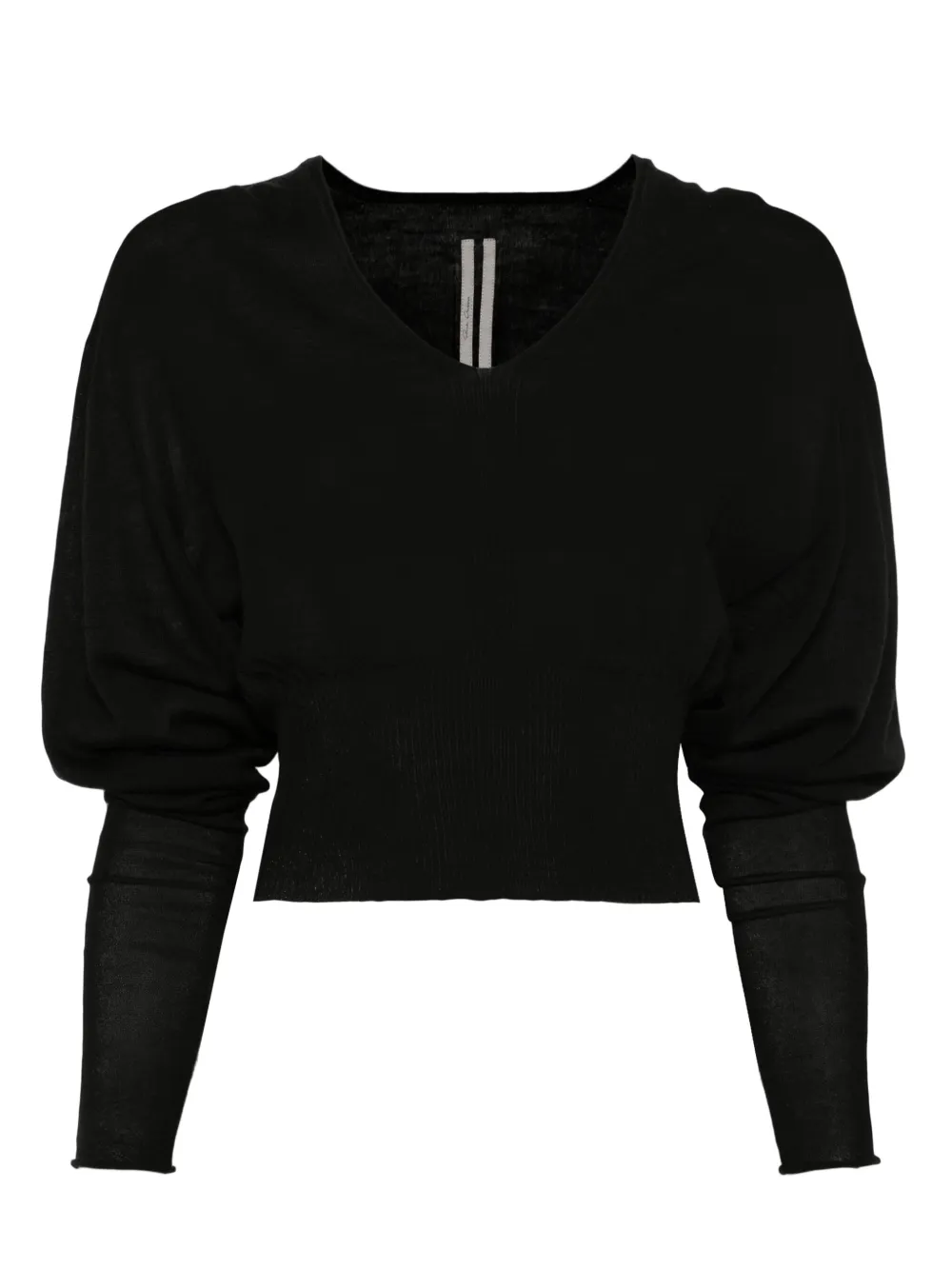 Топ с V-образным вырезом и рукавами-фонариками Rick Owens, черный
Топ с V-образным вырезом и рукавами-фонариками Rick Owens, черный