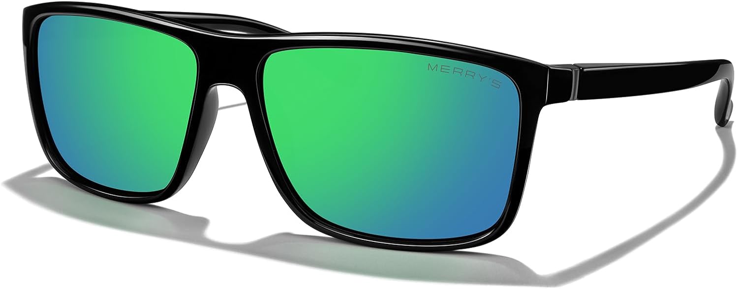 Прямоугольные поляризованные спортивные солнцезащитные очки MERRY'S для мужчин и женщин, для езды на велосипеде, вождения, рыбалки, с защитой UV400, модель S8225, Black Frame/Gray Metal/Green Mirror Lens
Прямоугольные поляризованные спортивные солнцезащитные очки MERRY'S для мужчин и женщин, для езды на велосипеде, вождения, рыбалки, с защитой UV400, модель S8225, Black Frame/Gray Metal/Green Mirror Lens