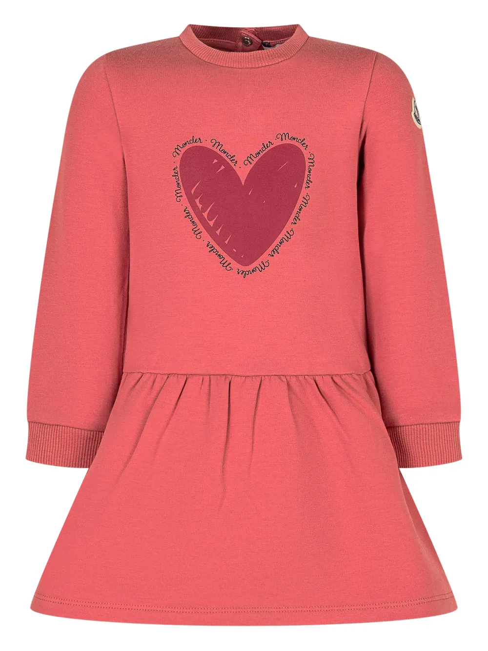 Расклешенное платье с сердечками Moncler Enfant, розовый
Расклешенное платье с сердечками Moncler Enfant, розовый