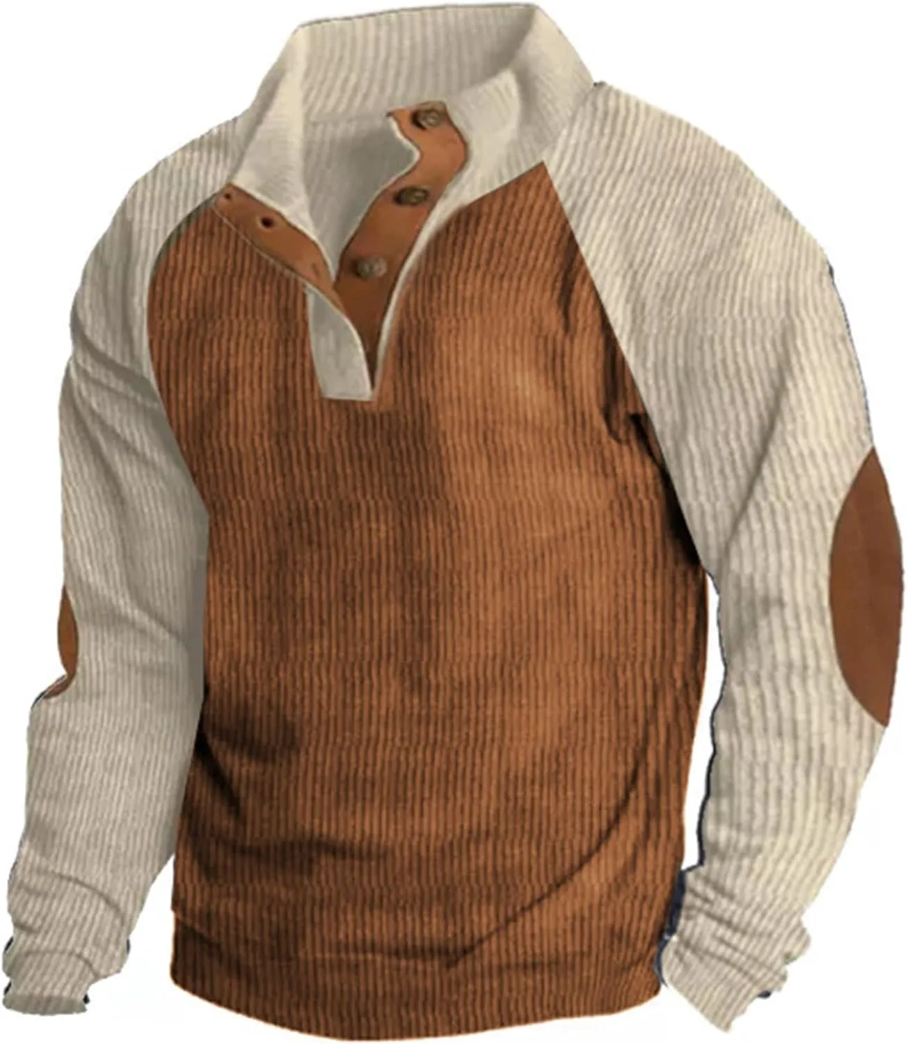 Мужской свитер с воротником стойкой из вельвета
Мужской свитер с воротником стойкой из вельвета