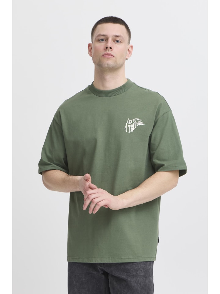 Стильная футболка с круглым вырезом зеленого цвета BLEND
Стильная футболка с круглым вырезом зеленого цвета BLEND