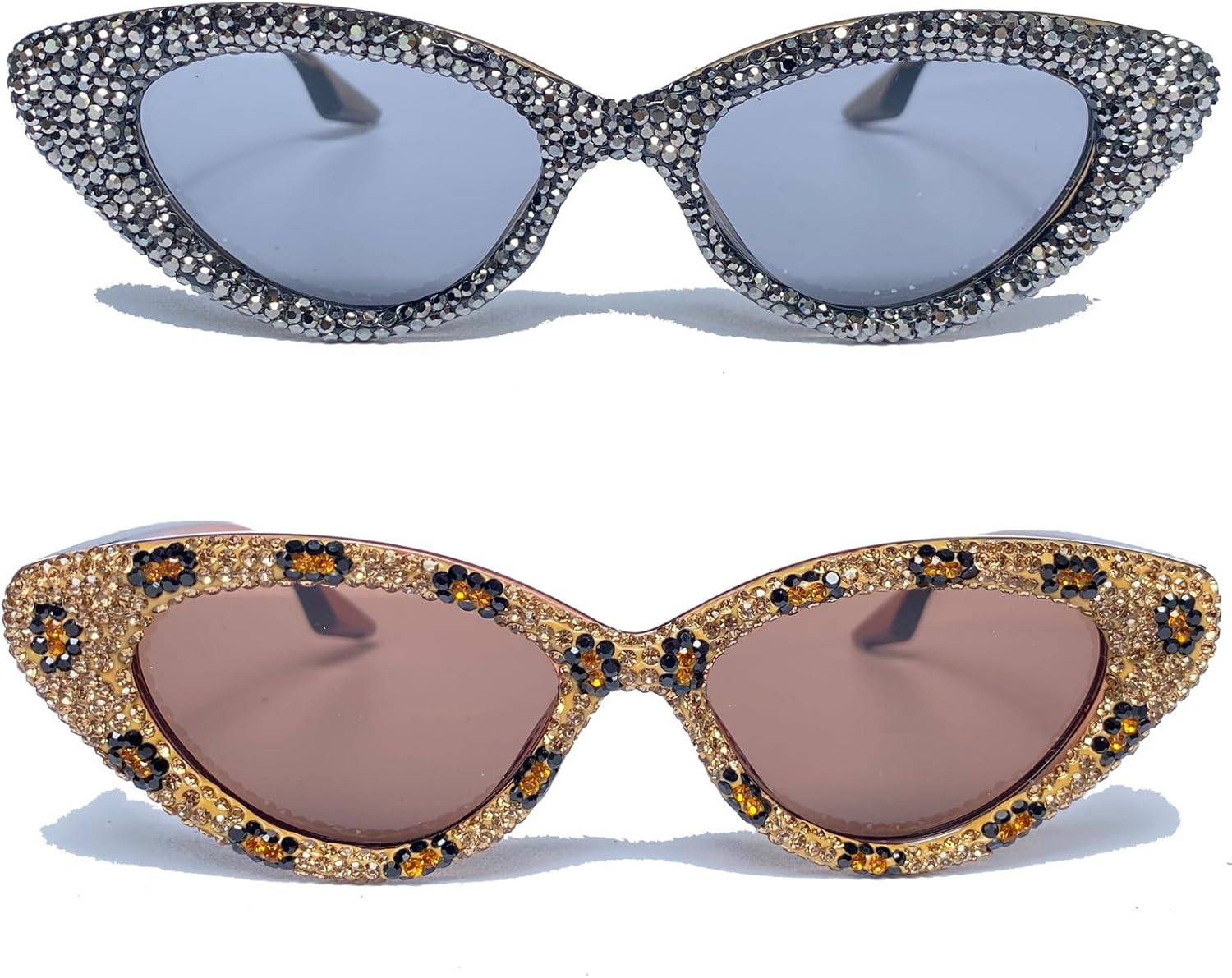 Солнцезащитные очки «кошачий глаз» со стразами для женщин. Блестящие, сверкающие, с кристаллами, модные солнцезащитные очки для вечеринок с бриллиантами mincl, 2pcs-gray&brown
Солнцезащитные очки «кошачий глаз» со стразами для женщин. Блестящие, сверкающие, с кристаллами, модные солнцезащитные очки для вечеринок с бриллиантами mincl, 2pcs-gray&brown