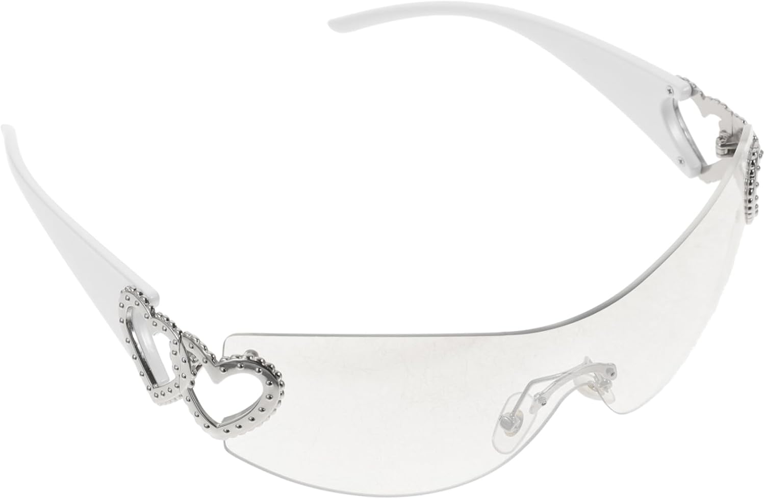 Стильные солнцезащитные очки в форме сердца без оправы для вечеринок. Эффектные украшения. Аксессуар для пляжа и бассейна. Очки в форме сердца на все случаи жизни ANDRESLAD, White
Стильные солнцезащитные очки в форме сердца без оправы для вечеринок. Эффектные украшения. Аксессуар для пляжа и бассейна. Очки в форме сердца на все случаи жизни ANDRESLAD, White