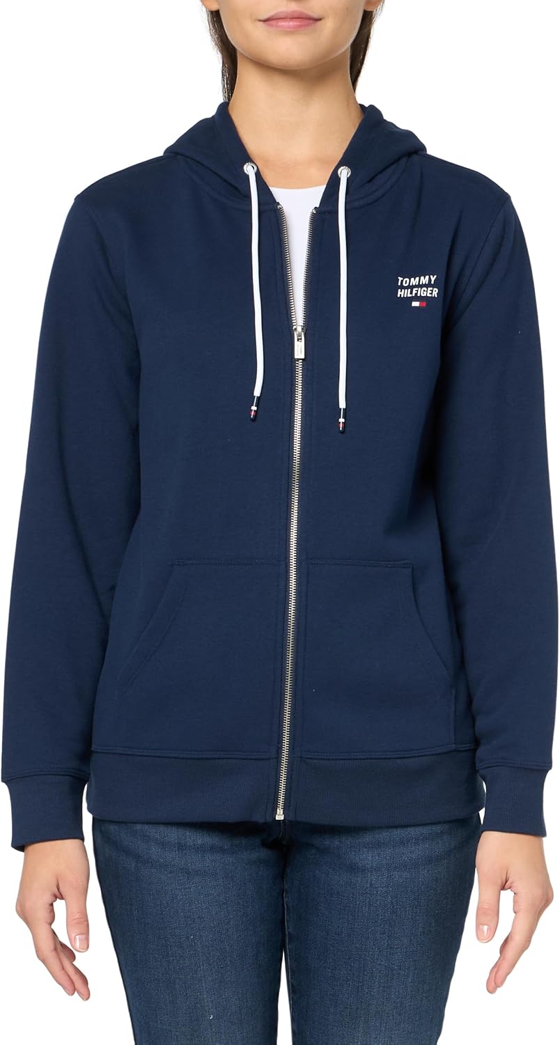 Женская флисовая толстовка с капюшоном и логотипом Tommy Hilfiger на молнии, Navy
Женская флисовая толстовка с капюшоном и логотипом Tommy Hilfiger на молнии, Navy