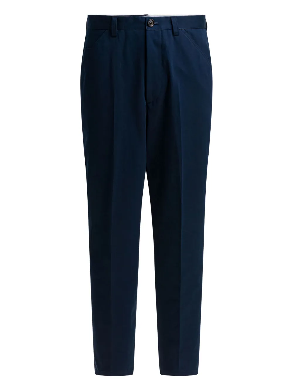 Хлопковые брюки с застежкой на пуговицы Brunello Cucinelli, синий
Хлопковые брюки с застежкой на пуговицы Brunello Cucinelli, синий