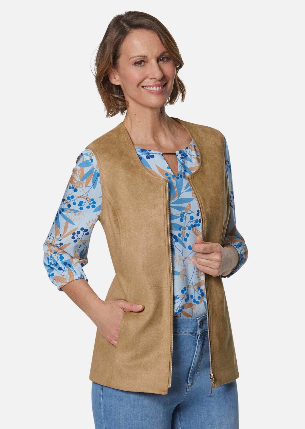 Утепленный жилет GOLDNER Velourslederimitat, кэмел
Утепленный жилет GOLDNER Velourslederimitat, кэмел