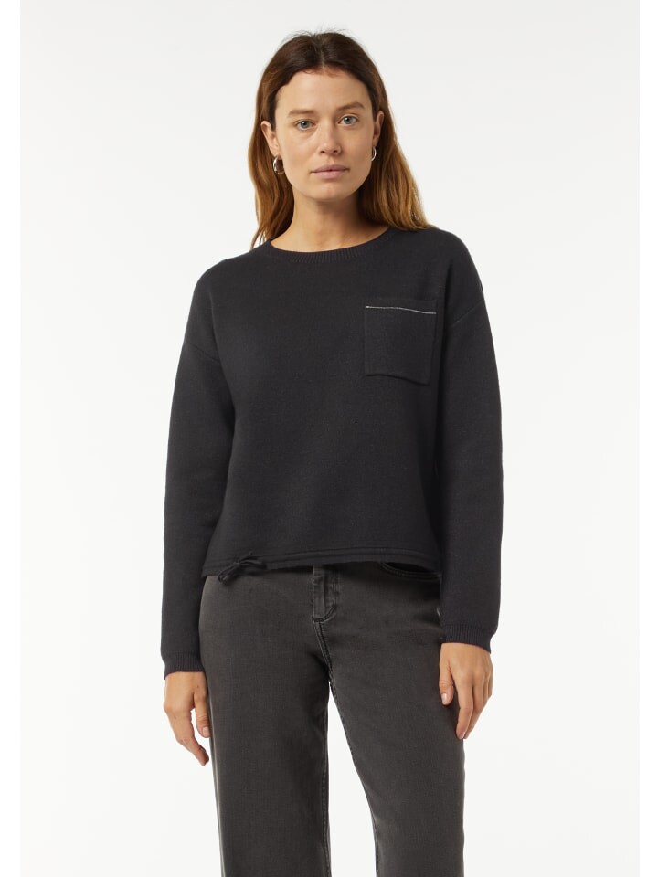 Пуловер comma Strickpullover langarm, черный
Пуловер comma Strickpullover langarm, черный