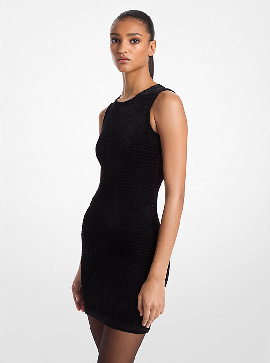 Платье из бархата с присборенной юбкой Michael Kors, черный
Платье из бархата с присборенной юбкой Michael Kors, черный