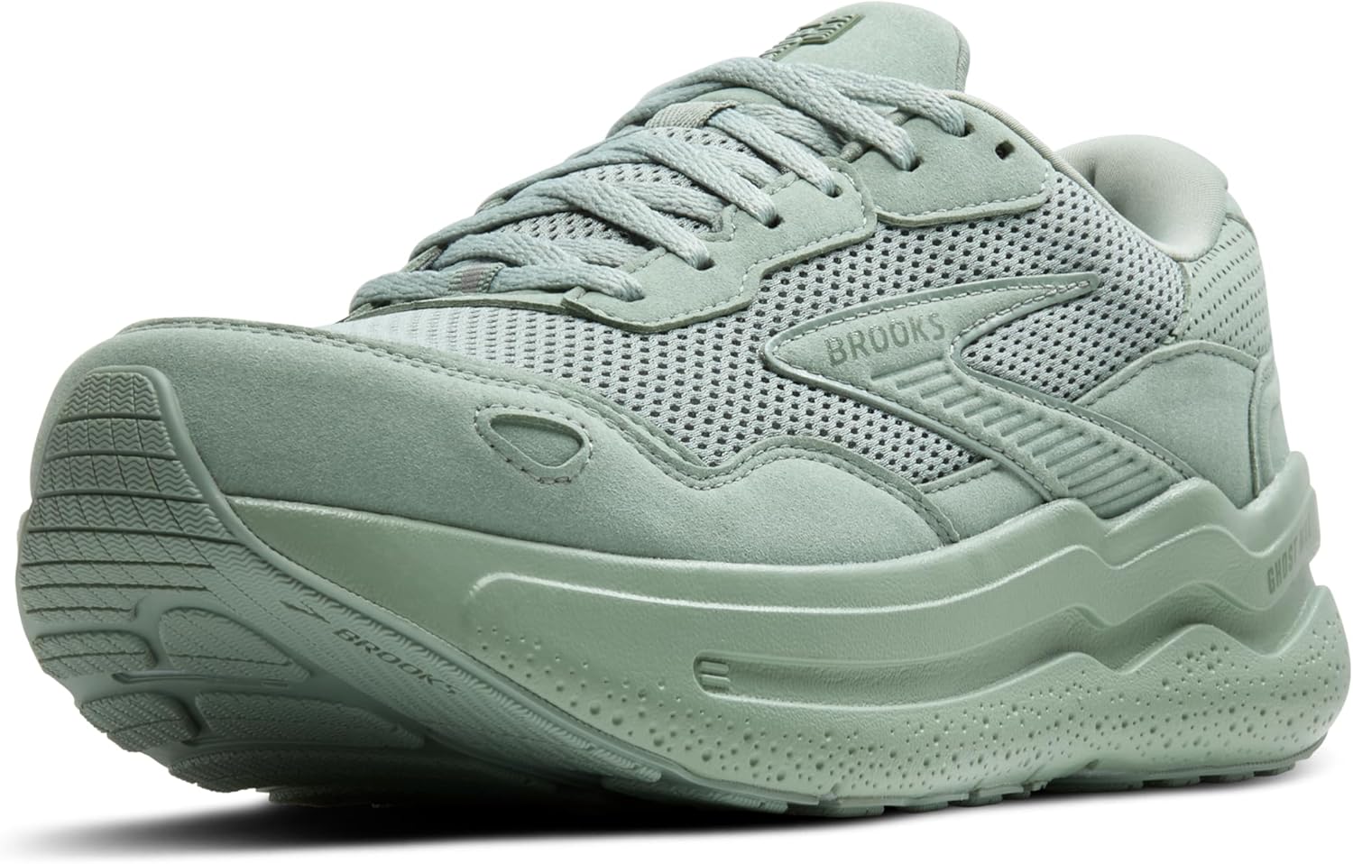 Мужские кроссовки Brooks Ghost Max из замши и кожи нейтральной модели для бега и ходьбы, зеленый
Мужские кроссовки Brooks Ghost Max из замши и кожи нейтральной модели для бега и ходьбы, зеленый