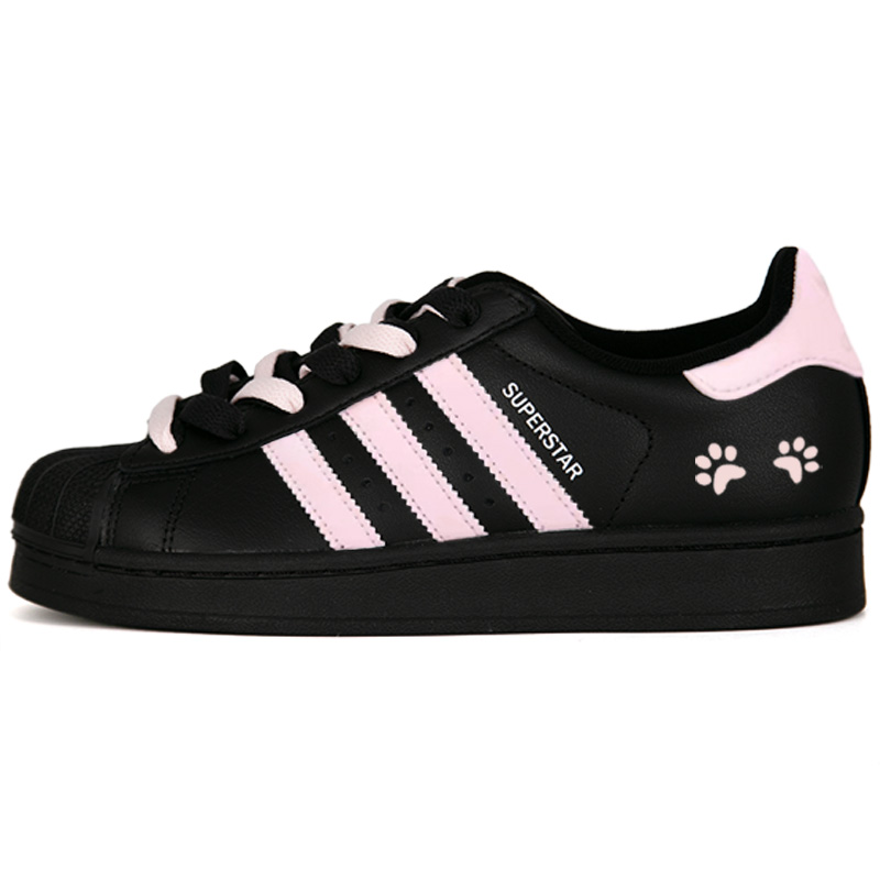 Superstar 2 Love Cat Paw устойчивые к истиранию дышащие низкие детские скейтбординг кроссовки черный Adidas Originals, розовый
Superstar 2 Love Cat Paw устойчивые к истиранию дышащие низкие детские скейтбординг кроссовки черный Adidas Originals, розовый